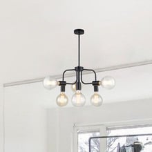 Modern Hexa Iron 6 Light Pendant
